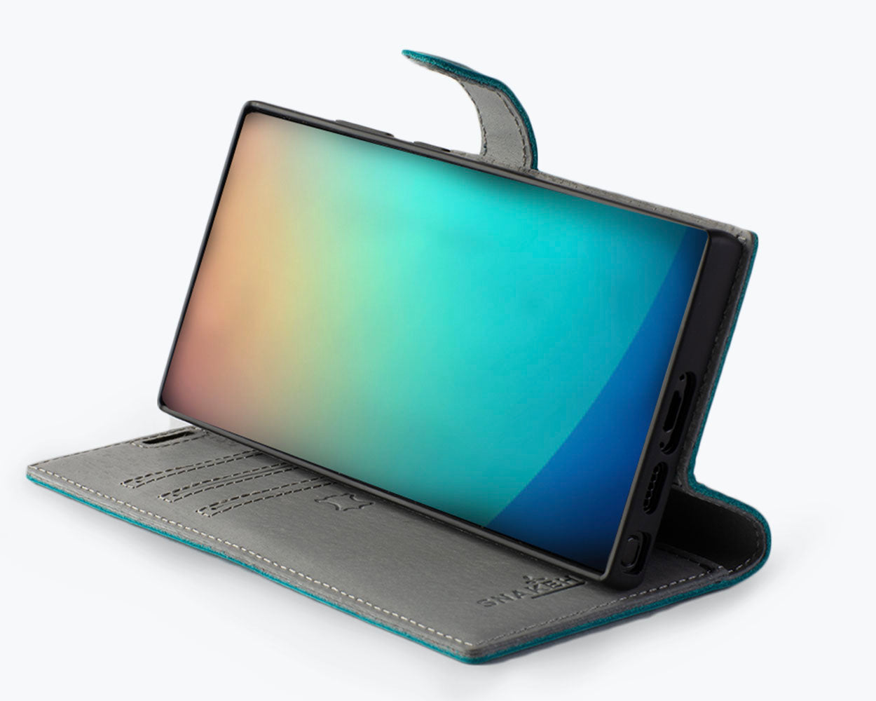 Samsung Galaxy S23 Ultra - Vintage Leather Wallet Phone Case