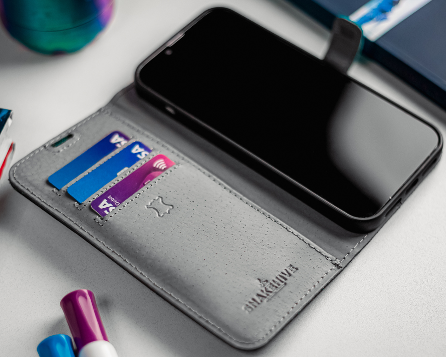 Étui portefeuille en cuir vintage - Samsung Galaxy A53