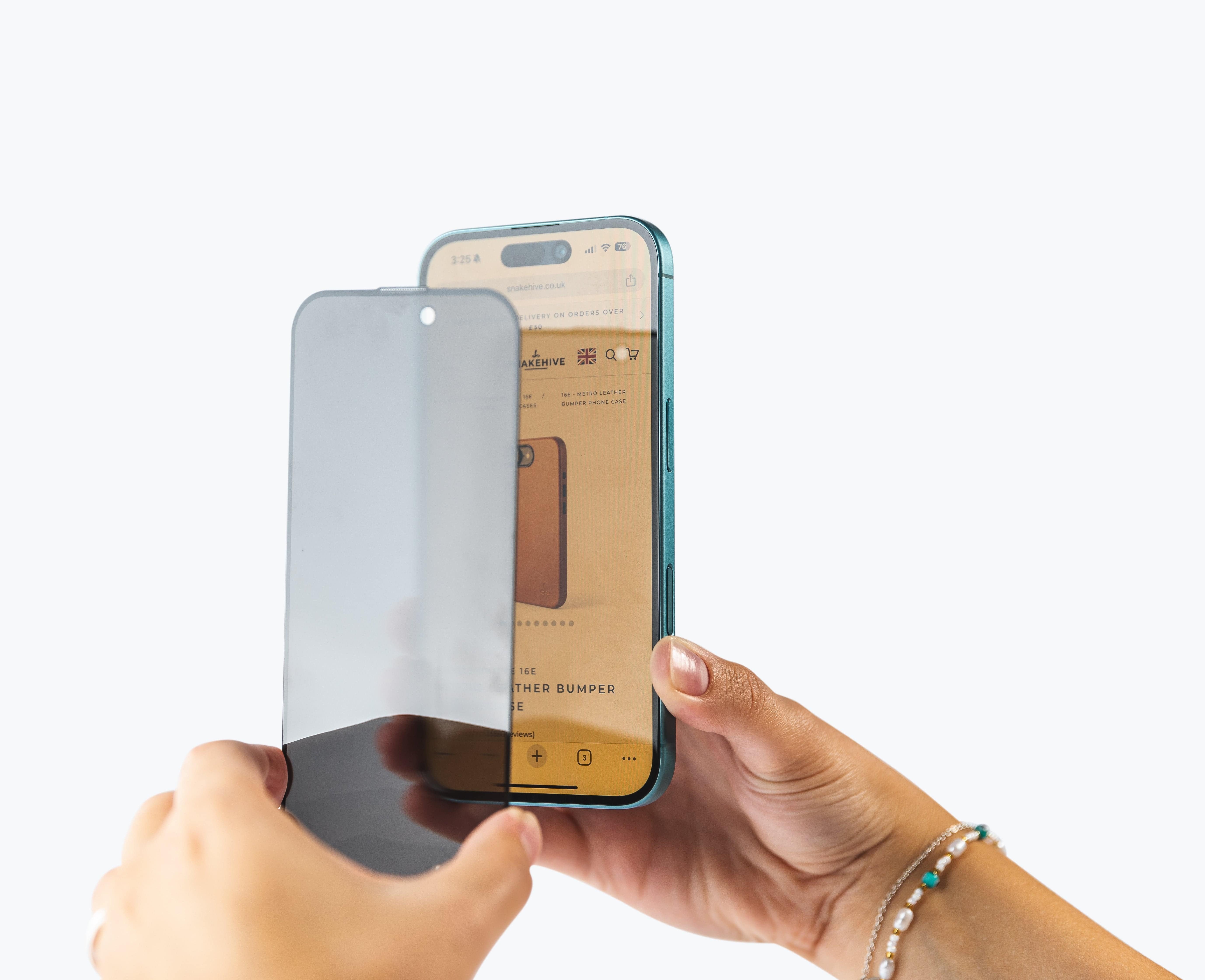 Apple iPhone 16 - Privacy Glass Screen Protector (x2)