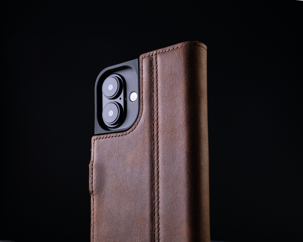 Apple iPhone 16 Plus - Vintage Leather Wallet Phone Case
