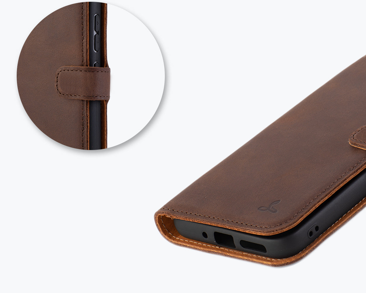 Vintage Leather Wallet - Samsung Galaxy S23 FE