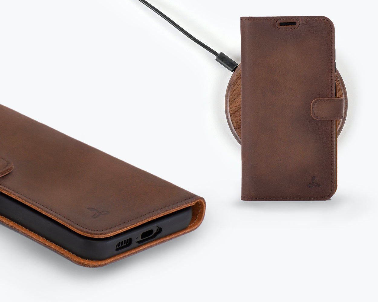 Samsung Galaxy S24 Plus - Vintage Leather Wallet