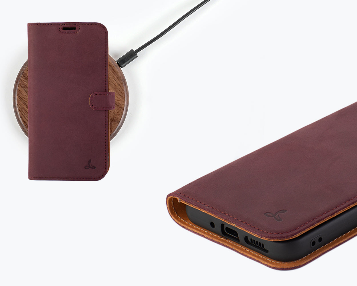 Vintage Leather Wallet - Samsung Galaxy S24 FE