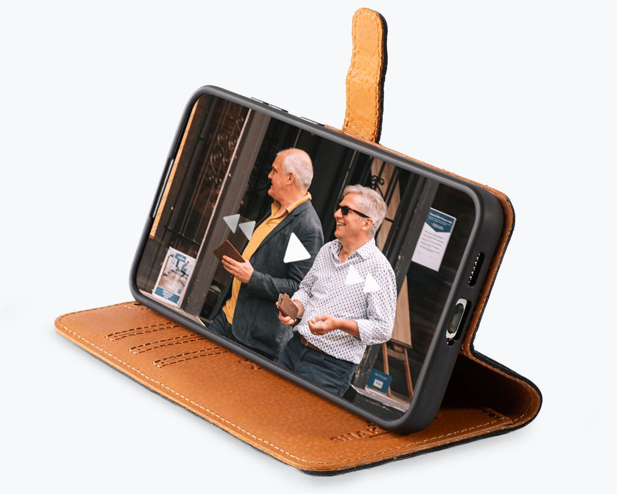 Samsung Galaxy S24 - Vintage Leather Wallet Phone Case