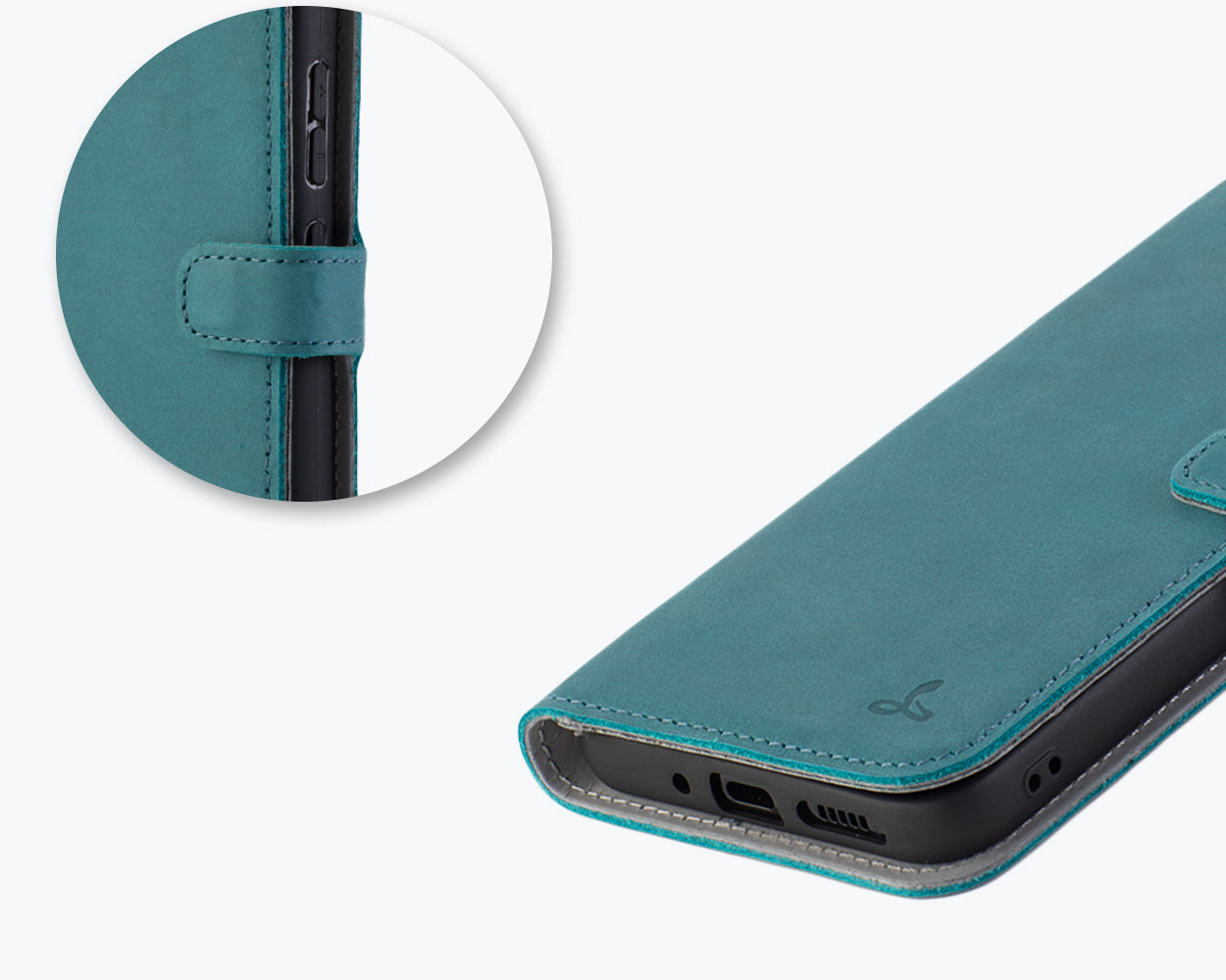 Samsung Galaxy A55 - Vintage Leather Wallet Phone Case