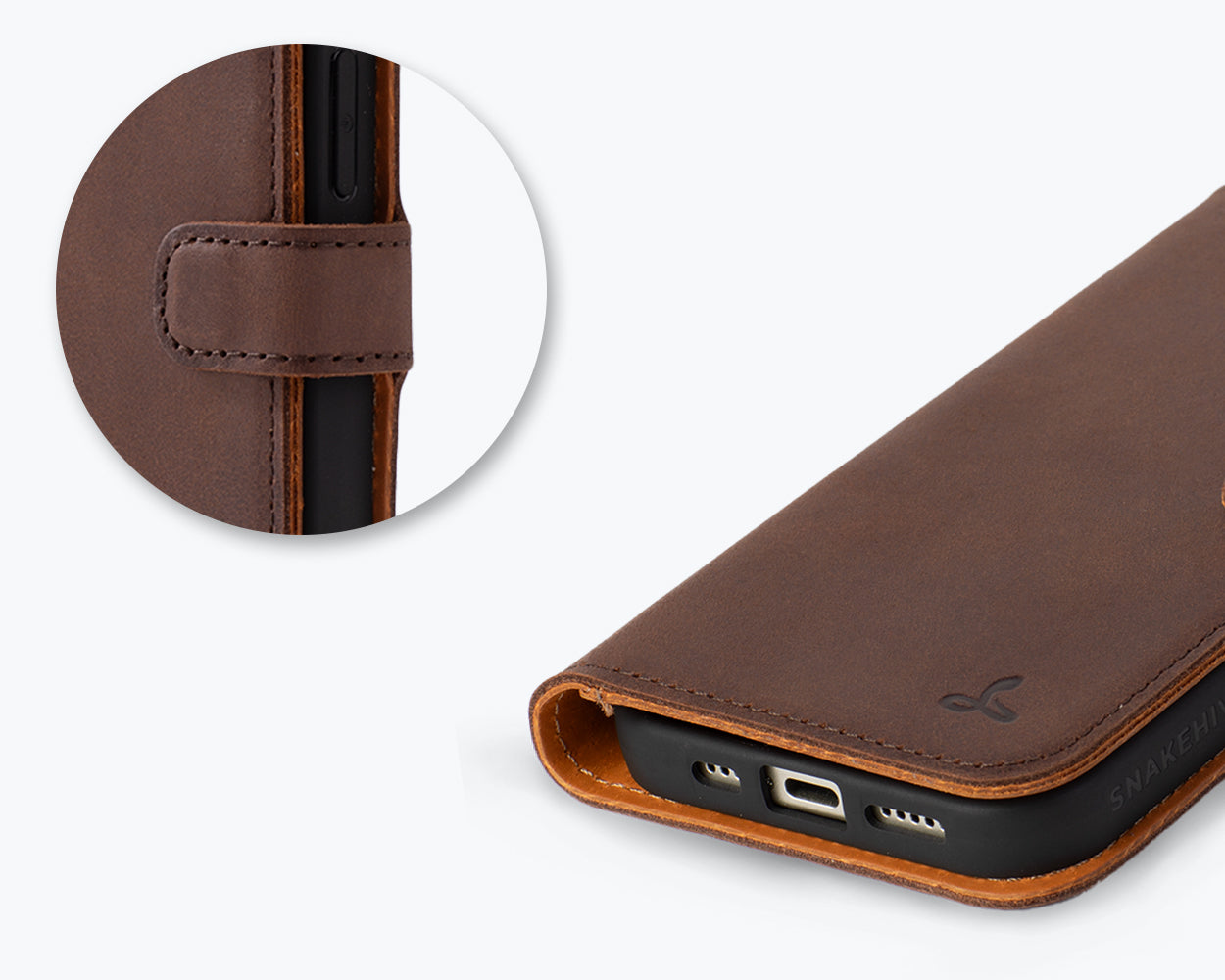 Apple iPhone 16 Plus - Vintage Leather Wallet