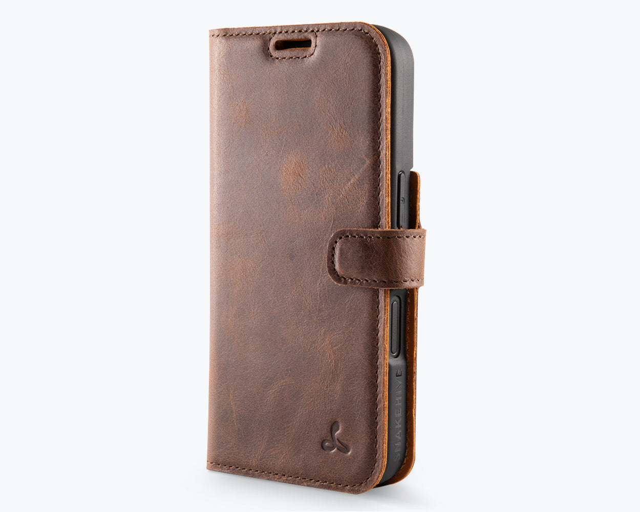 Apple iPhone 16e - Vintage Leather Wallet Phone Case