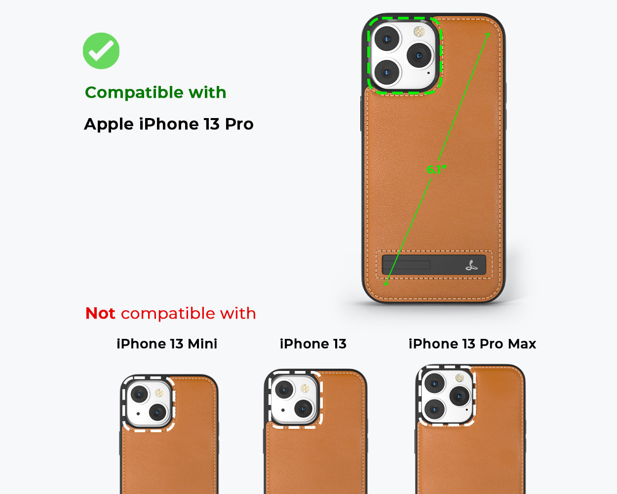 Étui en cuir Metro - Apple iPhone 13 Pro