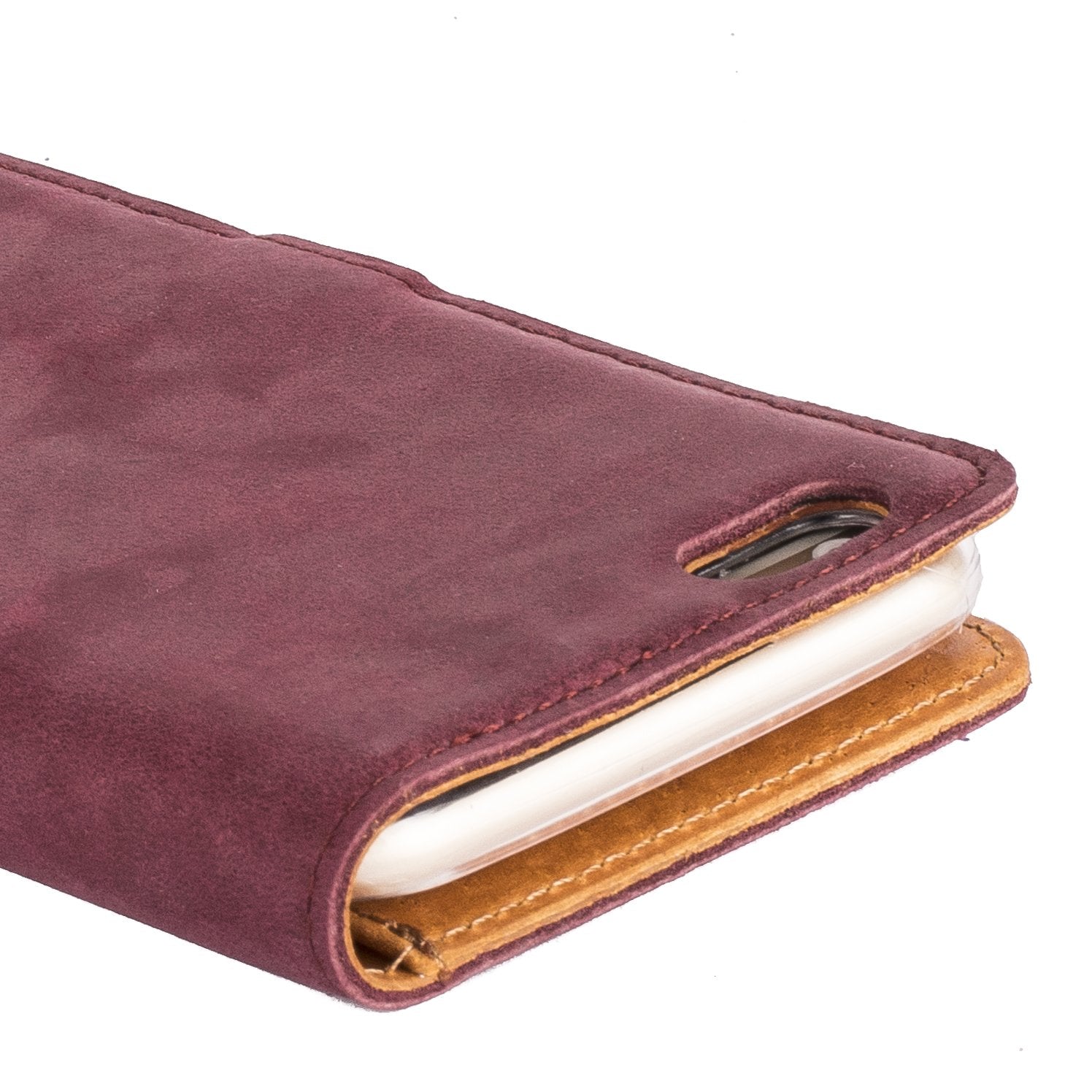 Apple iPhone 6/6S Plus - Vintage Leather Wallet Phone Case