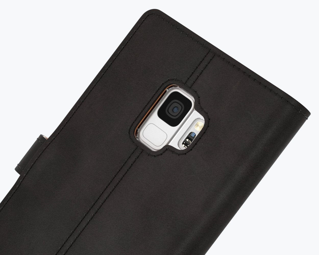 Étui portefeuille en cuir vintage - Samsung Galaxy S9