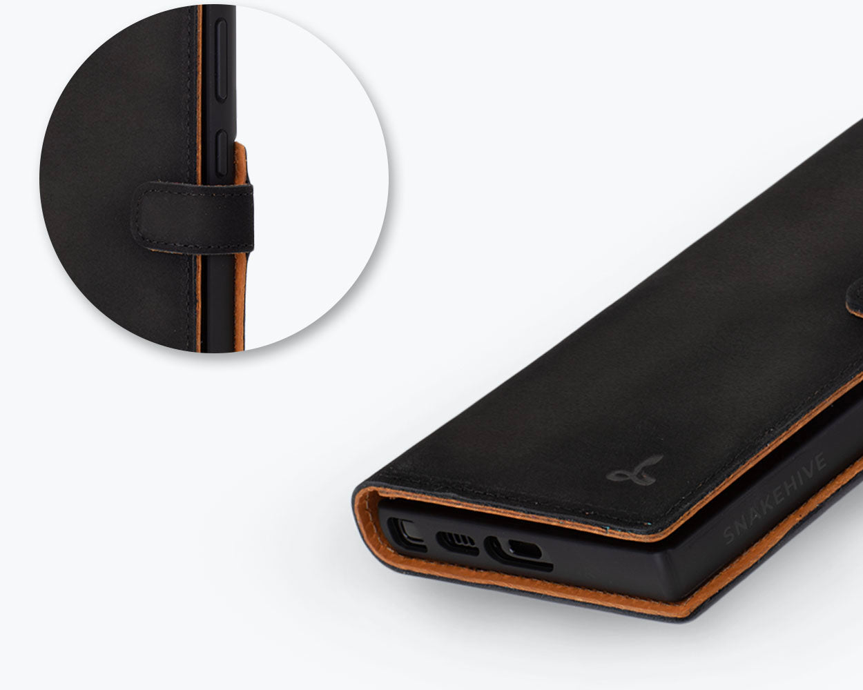 Samsung Galaxy S23 Ultra - Vintage Leather Wallet Phone Case