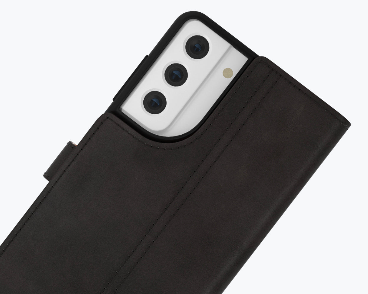 Étui portefeuille en cuir vintage - Samsung Galaxy S21 FE