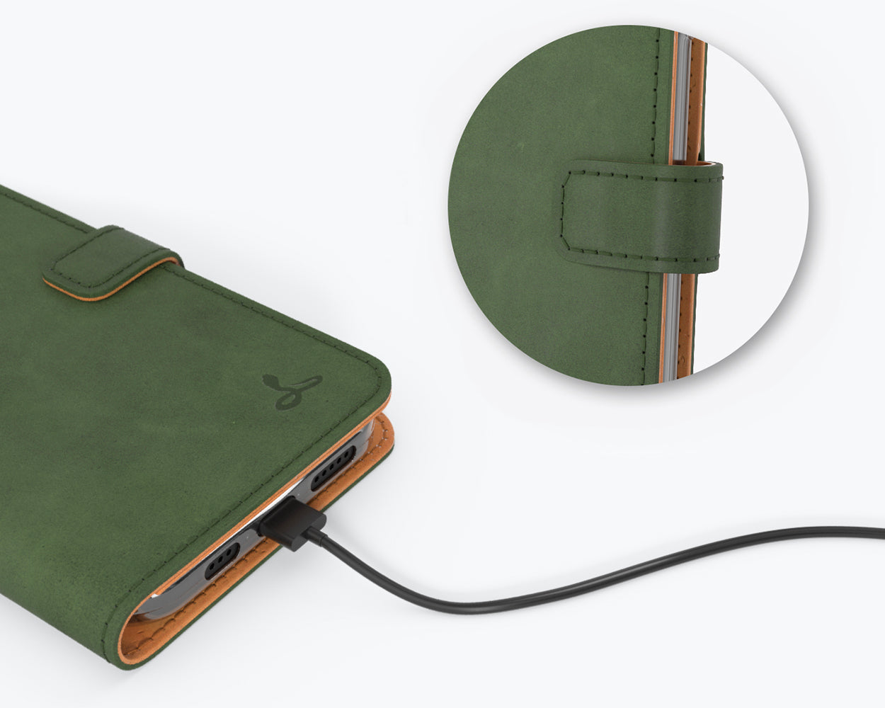 Vintage Leather Wallet - Apple iPhone 12