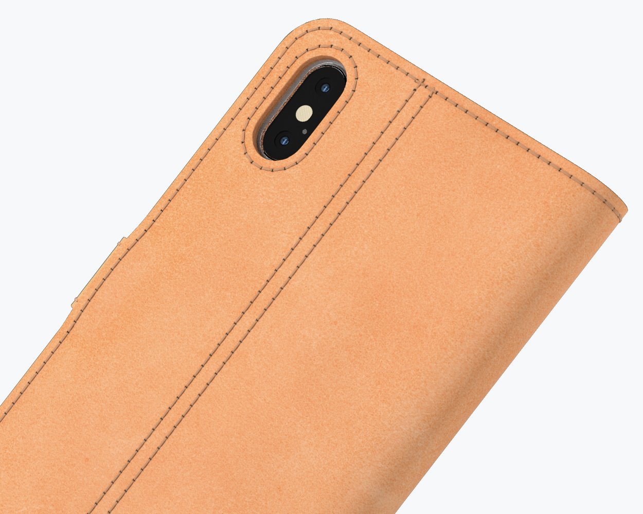Étui portefeuille en cuir vintage - Apple iPhone XS Max