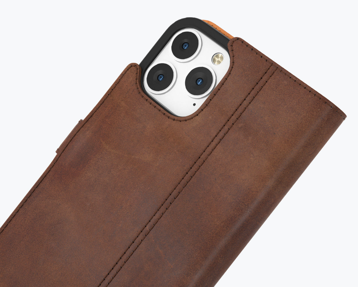 Étui portefeuille en cuir vintage - Apple iPhone 13 Pro Max