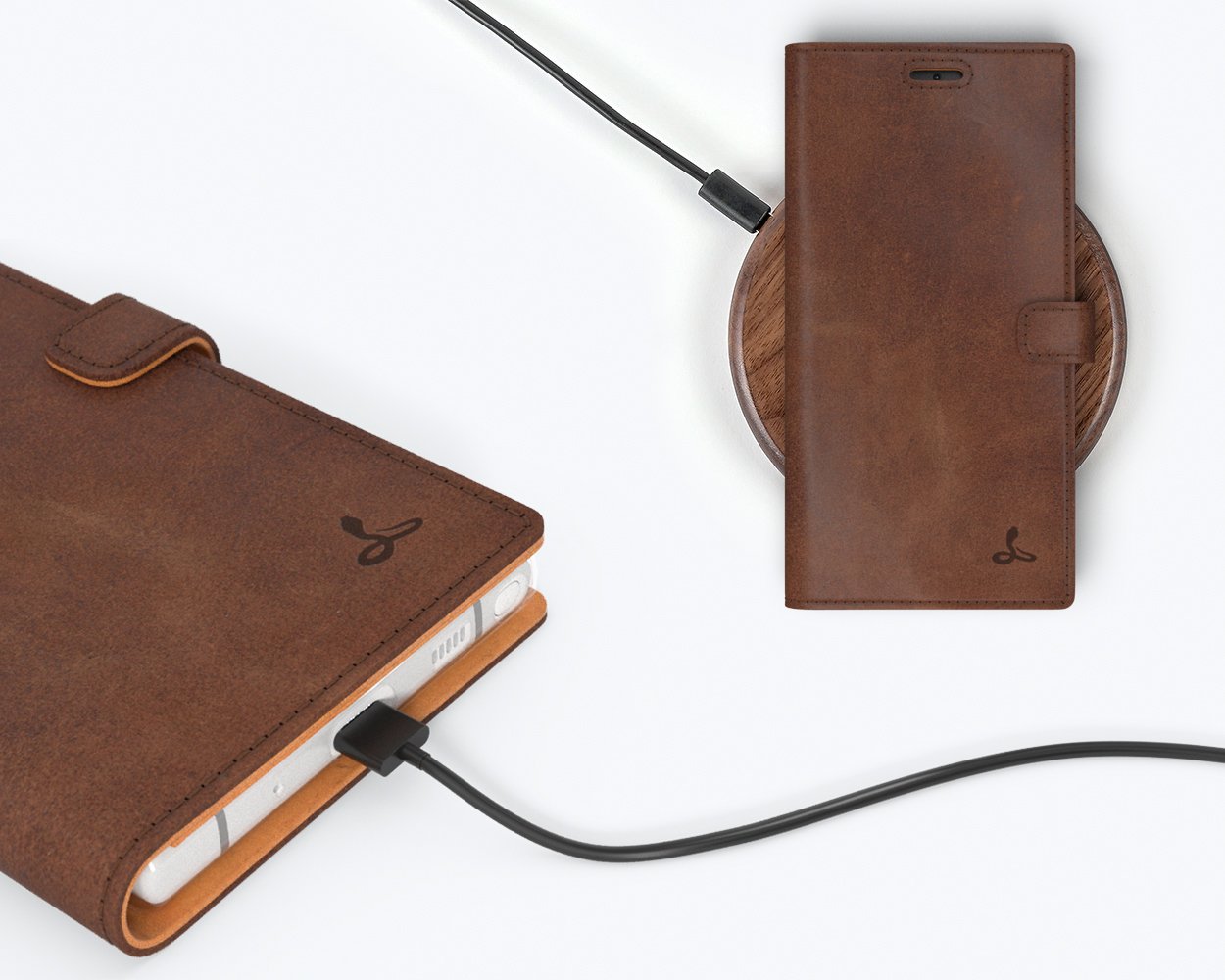 Étui portefeuille en cuir vintage - Samsung Galaxy Note 10 Plus