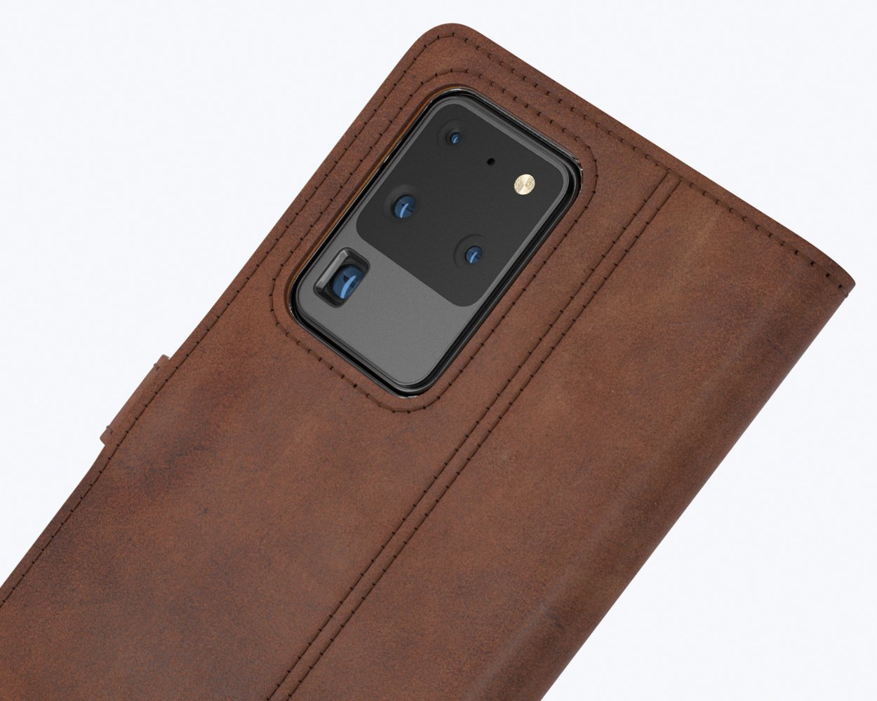 Étui portefeuille en cuir vintage - Samsung Galaxy S20 Ultra