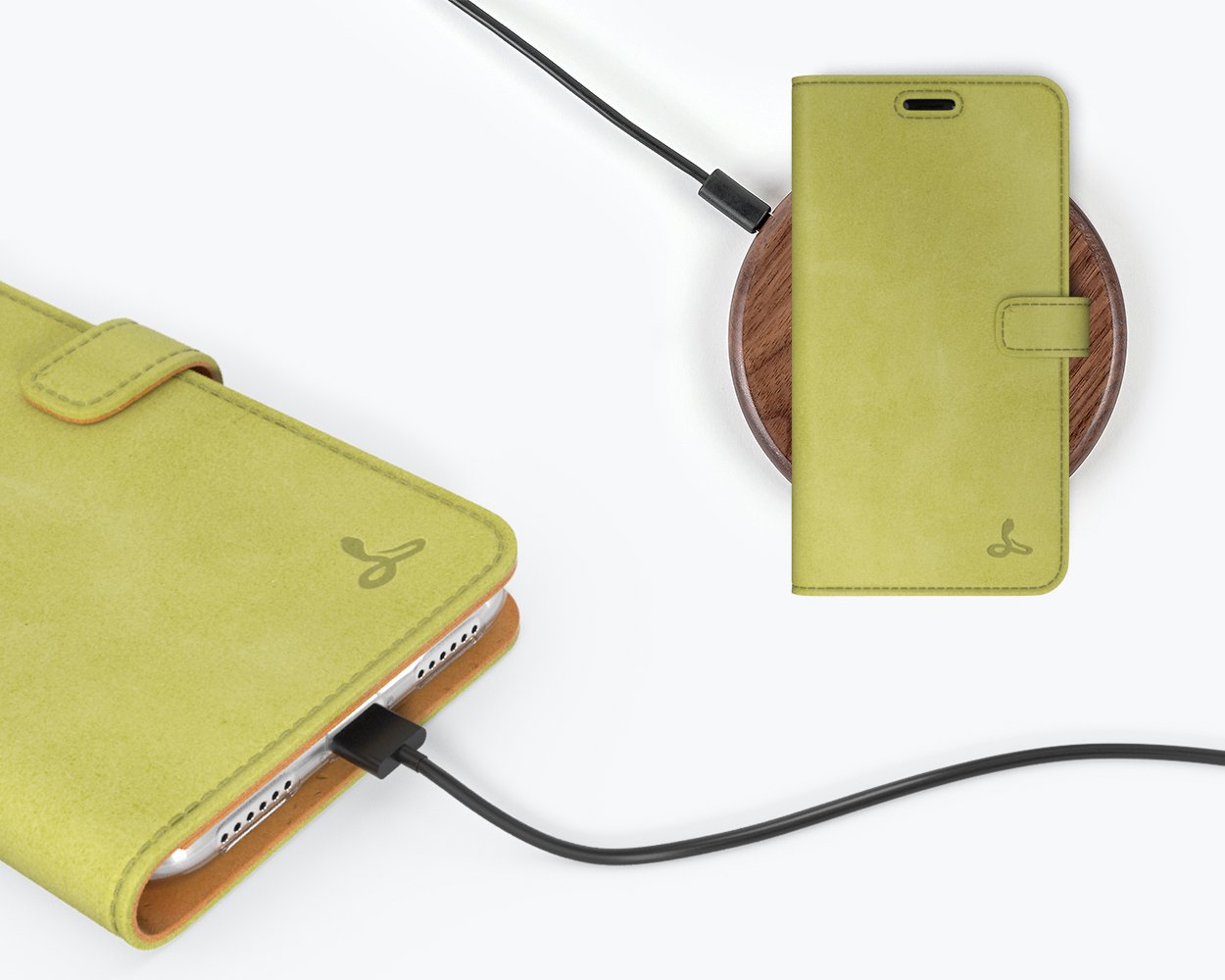 Étui portefeuille en cuir vintage - Apple iPhone XR