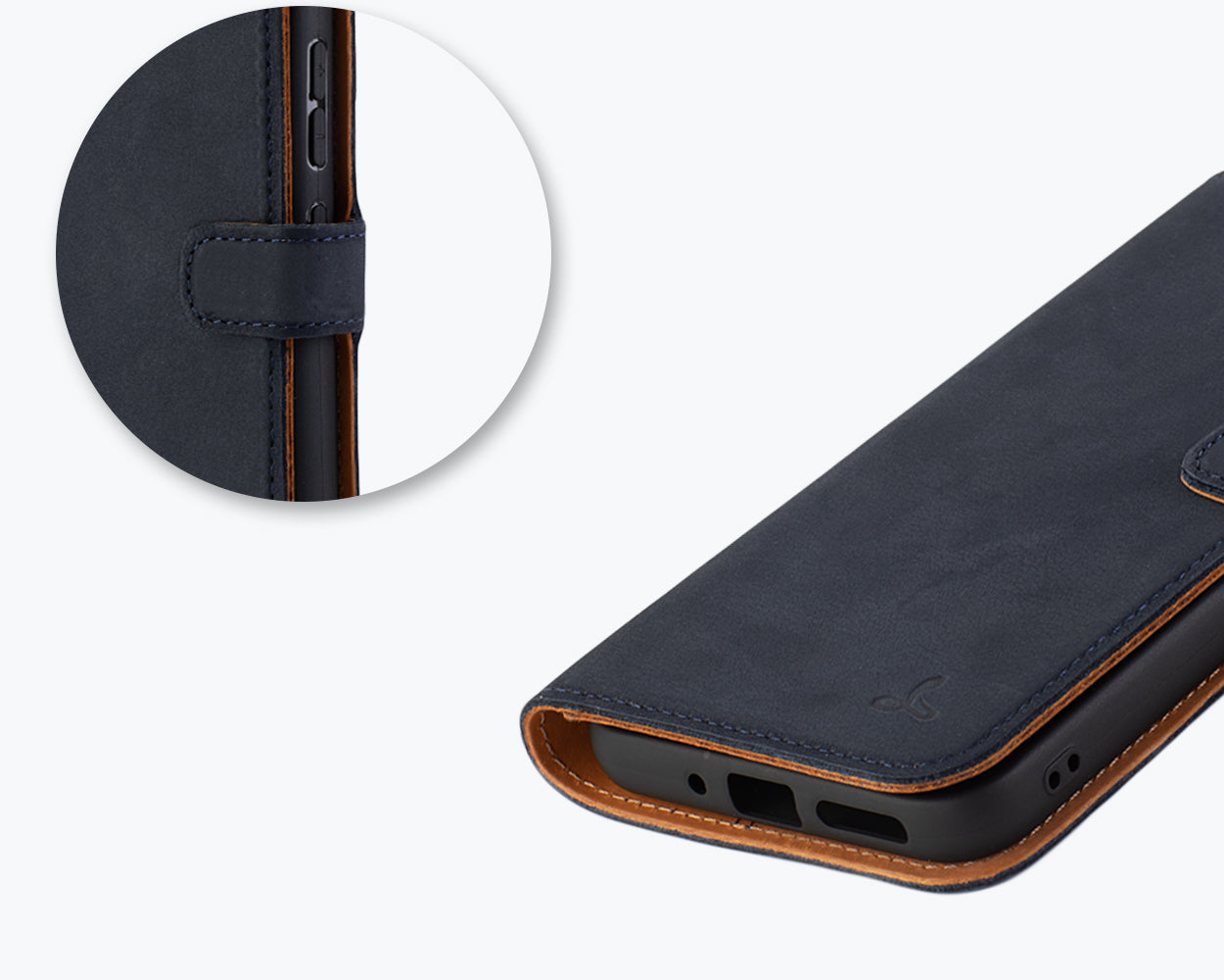 Étui portefeuille en cuir vintage - Samsung Galaxy A54