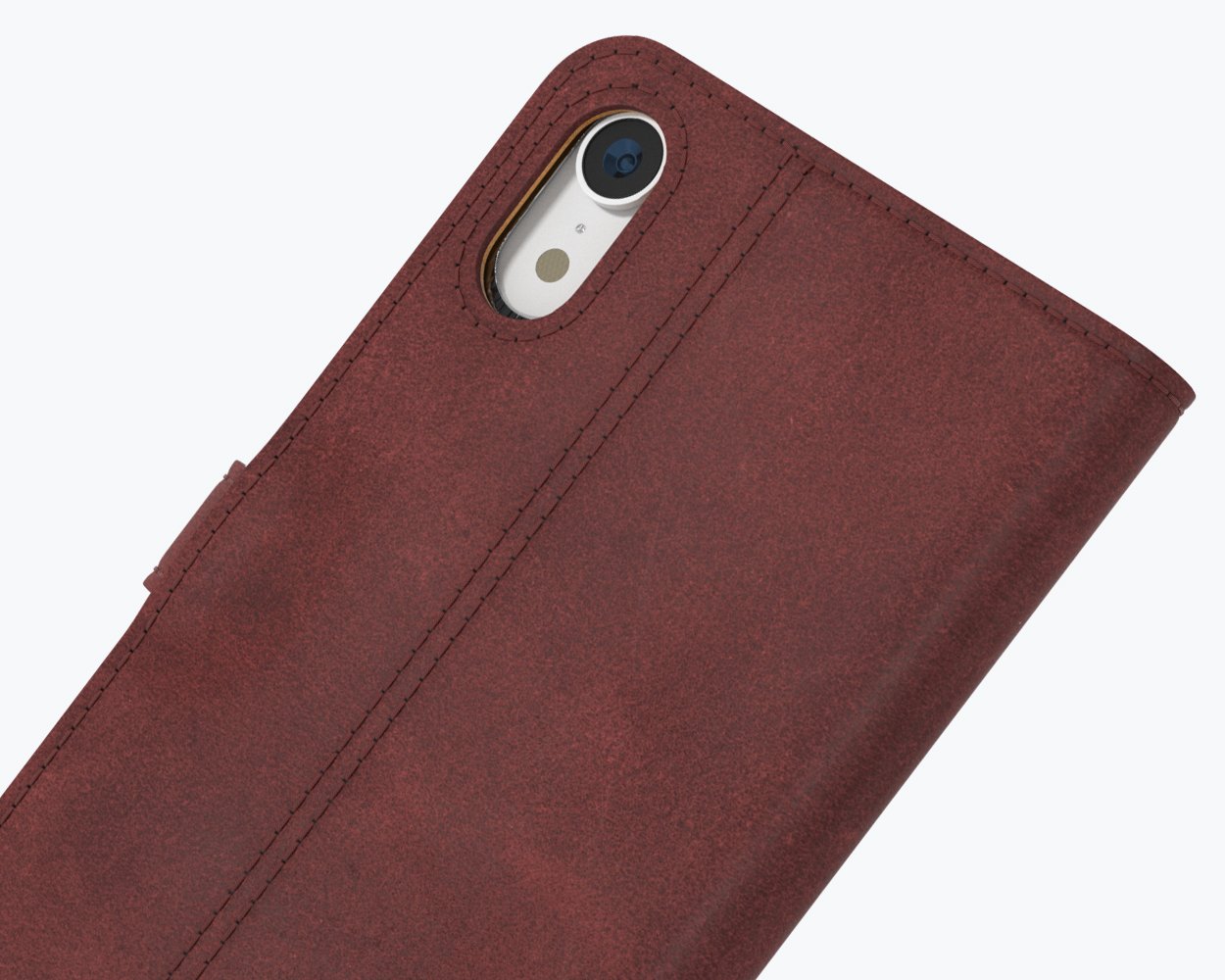 Étui portefeuille en cuir vintage - Apple iPhone XR