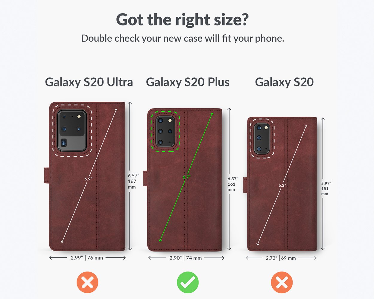 Étui portefeuille en cuir vintage - Samsung Galaxy S20 Plus
