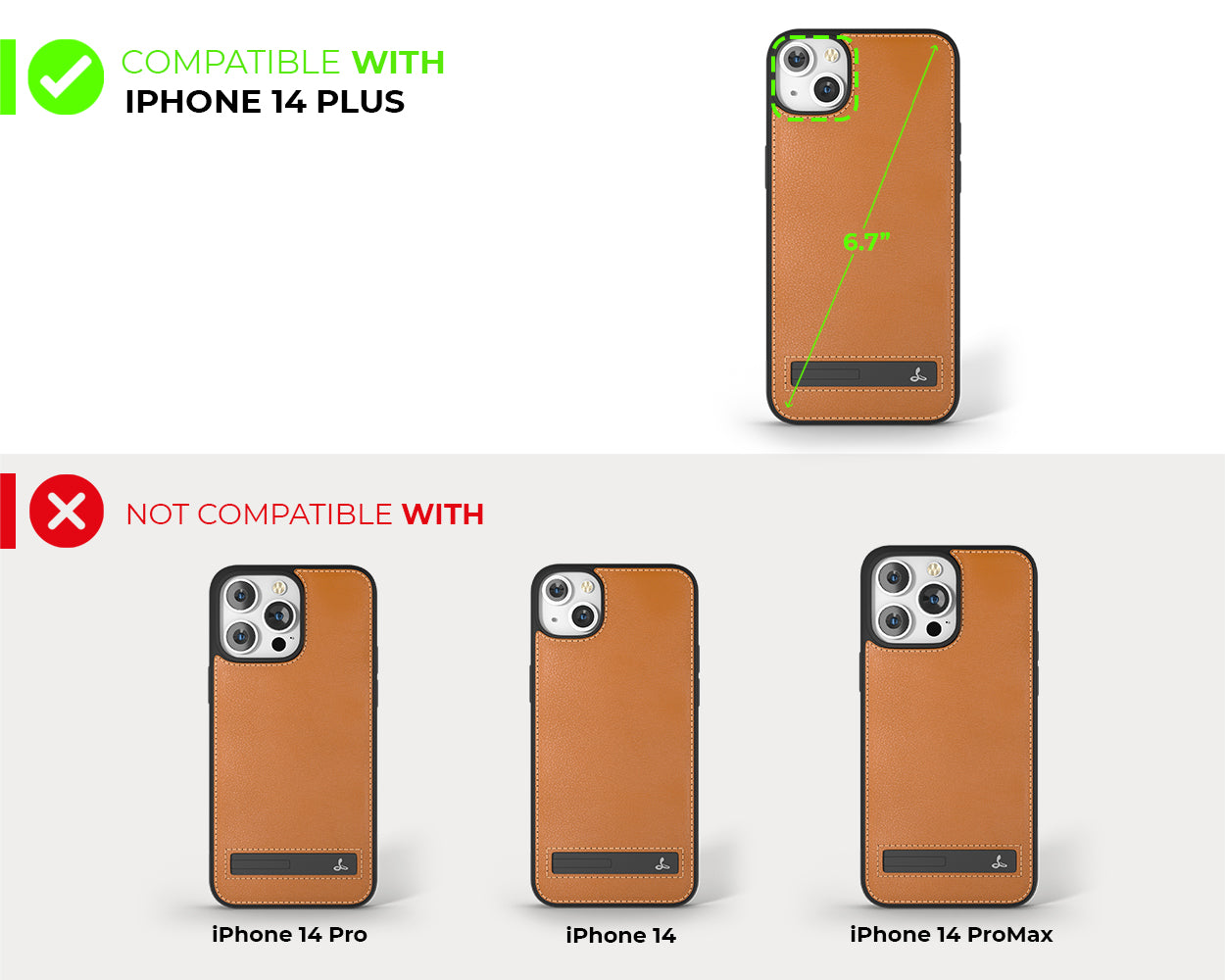 Apple iPhone 14 Plus - Metro Leather Phone Case